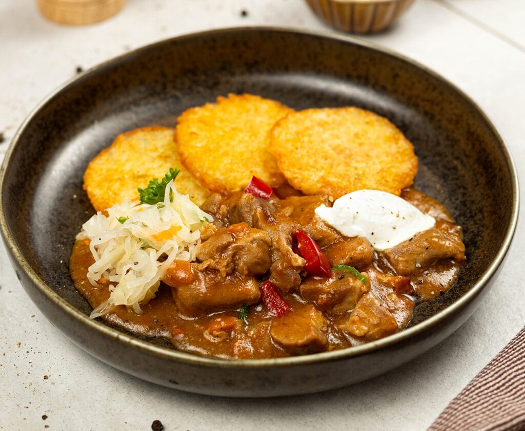 Pork stew + sauerkraut