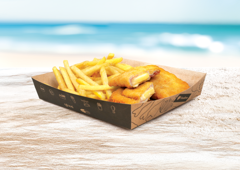 Mini cordon bleu with fries 7 mm